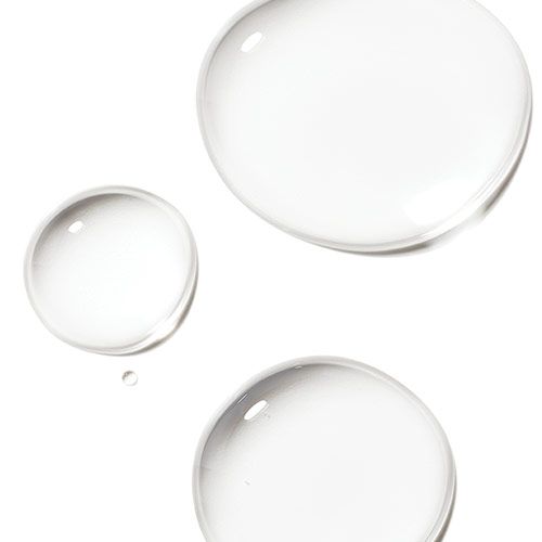 macro image of hyaluronic acid drops