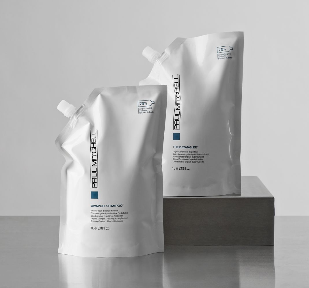 image of Paul Mitchell Awapuhi Shampoo + The Detangler Refill Pouches
